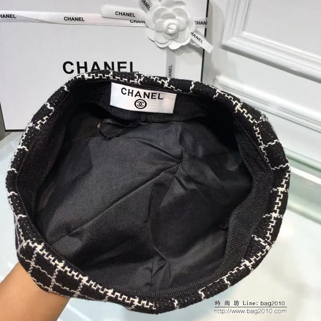 CHANEL香奈兒 時尚百搭 經典面料八角貝蕾鴨舌帽 LLWJ6458
